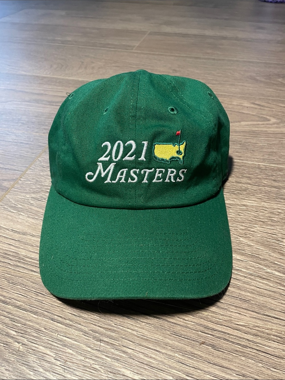 Masters 2021 Hat Adjustable Golf Cap One Size Green